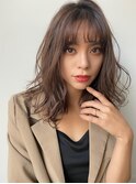 デジタルパーマミディ#アッシュベージュ#大人かわいいイメチェン