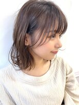 ハニーシブヤ(HONEY shibuya)&nbsp;顔まわり小顔ミディ×デジタルパーマ徳永　りえこ）