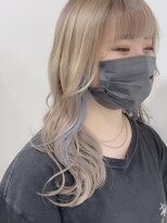 エニー ココ ヘアー(ANY.coco HAIR) beige × sky blue
