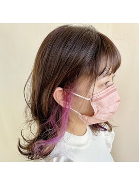 シャンプー ボーイ 宮崎柳丸店(SHAMPOO BOY) インナーカラー☆パープル☆