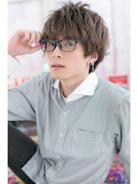 ミック ヘアアンドメイク アップ 駒込店(miq Hair&Make up) 毛先で遊ぶくせ毛ショートグランマッシュb1