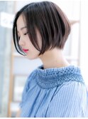 イヤリングカラー前下がり小顔マッシュボブc5上尾20代30代40代