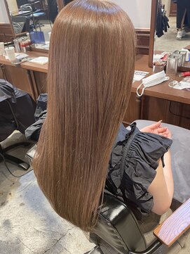 シェノン サントル(CHAINON CENTRE) 前髪/マチルダボブ/ピンクベージュ/インナーグレージュ