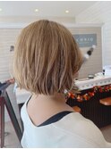 ナチュラルボブ×ハイトーン