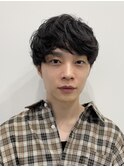 大人のマッシュパーマショート
