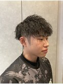 ショートマッシュ×強めツイストスパイラル