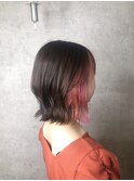 インナーカラー くびれヘアー