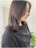 ラベンダーグレージュ/透明感カラー/柔らかカラー