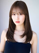 レノラ 本町(LENORA)&nbsp;★くびれヘアプリコットオレンジハイライトカラーレイヤーカット