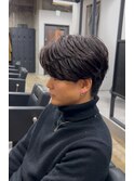 大人のショートニュアンスパーマ