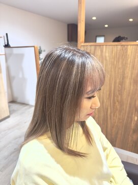 ナガレ(流 na.ga.re) 脱白髪染め透明感カラー