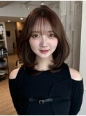 ボブレイヤーカットメルティカラー2wayバング小顔ヘア