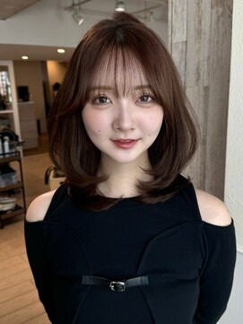 アフロート ディル(AFLOAT D'L) ボブレイヤーカットメルティカラー2wayバング小顔ヘア