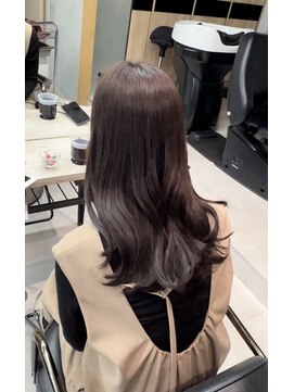 エル 北千住(elu) オリーブ厚みロング_メルティカラーフェミニンロング