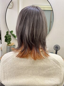 ベラ(Bella) 【Bella吉祥寺/加藤】ハイトーンウルフ　インナーオレンジ