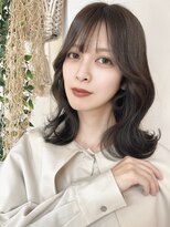 シンク オモテサンドウ(sync omotesando)&nbsp;サファイアグレージュ/くびれヘア/くびれミディ/外ハネボブ