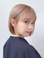 ロンド ロワール 門前仲町(Lond Loire)&nbsp;ボブショートボブ縮毛矯正ベージュグレージュ門前仲町