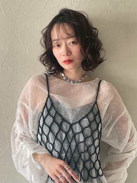 シェール(cher) ミディアム/似合わせパーマ/垢抜けブラウンベージュ