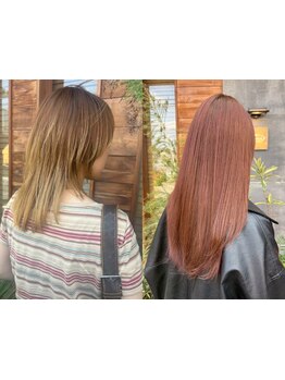 ダメージレスで艶髪白髪染め&白髪ぼかし*縮毛矯正や酸性ストレートをされた髪でも綺麗に染まり高評価[越谷]