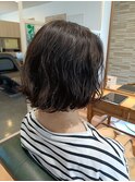 10月　ゆるふわボブパーマ