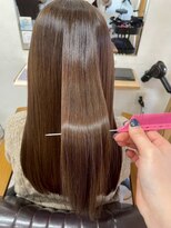 ベリテ 津田沼駅前店(verite)&nbsp;黒髪カタログ/クラゲヘアー/オリーブグレー/津田沼駅前