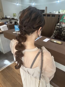 クリーク ボイス ヘアー 東原店(CLIQUE voice hair) ふわふわ編み下ろしアレンジ