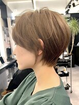 ブレス ヘアデザイン(BLESS hair design)&nbsp;東静岡ショートボブくびれショートイルミナカラー顔周りレイヤー