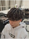 波巻きパーマ×ハイライト/ブリーチパーマ/マッシュパーマ