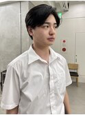 メンズカットメンズセンターパートニュアンスパーマ渋谷学割