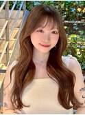 透明感の出るブラウンカラー