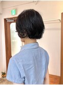 ショートパーマ、ナチュラルパーマ、オージュア、小顔パーマ