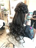 ふんわりロングハーフアップアレンジ【ヘアアレンジ　立川南口】