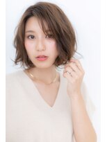 カバーヘア ブリス 北浦和(COVER HAIR bliss)&nbsp;くすみピンクで抜け感無造作小顔アシンメトリー大人ボブY北浦和