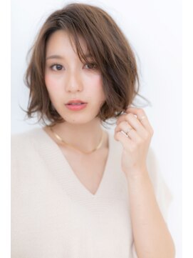 カバーヘア ブリス 北浦和(COVER HAIR bliss) くすみピンクで抜け感無造作小顔アシンメトリー大人ボブY北浦和