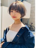 Liberte銀座 大人可愛い小顔ショート×アッシュベージュ