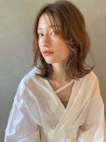 パーク(PARK)&nbsp;【PARK】波ウェーブ×シアベージュミディ