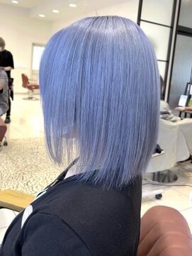 クアトログランシュ ひたちなか店(QUATRO×GranCieux) 2ブリーチ×ブルーシルバー