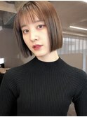 ミニボブ 切りっぱなしボブ 大人ボブ タッセルボブ 韓国ボブ