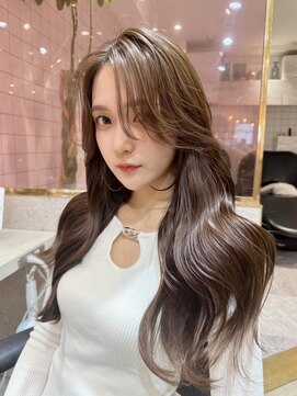 シーシンジュク 新宿南口(Sea shinjuku) 韓国風前髪×チョコレートカラー【髪質改善/新宿/大人ガーリー】