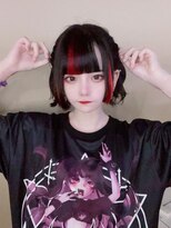 スリジエ(Cerisier)&nbsp;黒髪ボブ×赤インナー[cerisier 新宿]