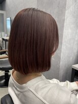 ラックスビー シュクラン 八戸ノ里駅前店(LUXBE SHUKRAN) 丸みボブ　ブラウンカラー