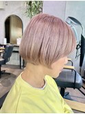 【立川cres奈佳子】ショートボブ×ミルキィピンク