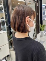 ステア ケース(stair case)&nbsp;大人可愛い内巻きボブ前髪カット艶トリートメント