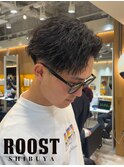 かきあげツイスパアップバング