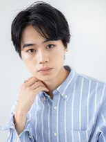 モッズヘアメン 札幌月寒店(mod's hair men) かき上げ七三分けブラック刈り上げ韓国マッシュe札幌月寒