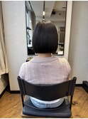 ぱつっとボブスタイル／檜谷