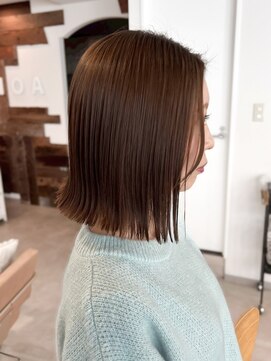 ノア 三宮店(NOA) 【NOA】ぱつっと大人ボブメルティショコラベージュ