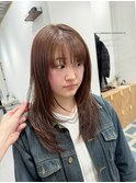 レイヤーカット/グレージュ/ベージュ/ボルドー/レイヤーボブ
