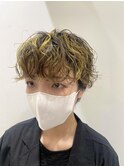 ハイライトパーマショート