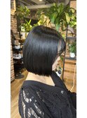 切りっぱなしボブ